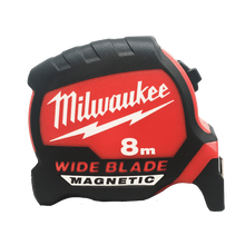Load image into Gallery viewer, Milwaukee Magnetic Wide Blade Tape Measure 8m