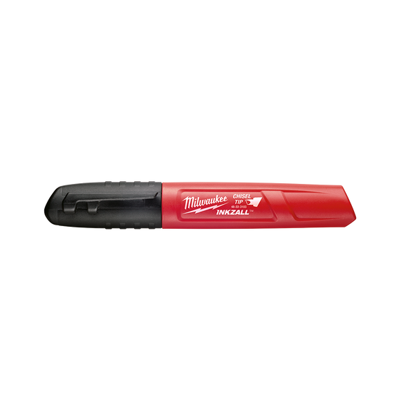 INKZALL Chisel Tip Marker Black (36 Pack)