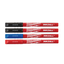 Load image into Gallery viewer, Milwaukee INKZALL Ultra Fine Point Marker Multi-Colour (4 Pack)