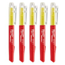 Load image into Gallery viewer, 5 Pack INKZALL Highlighters - Yellow