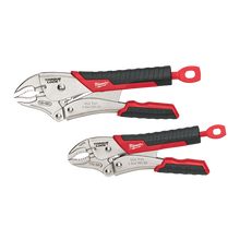 Load image into Gallery viewer, 2 Piece TORQUE LOCK Curved Jaw Locking Pliers Set
