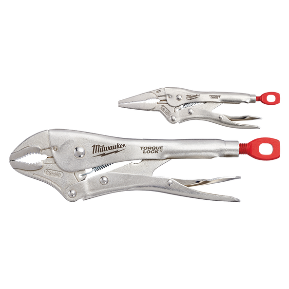 Milwaukee Torque Lock Curved/Straight Jaw Locking Pliers Set, 2 Piece