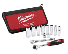 Load image into Gallery viewer, 3/8" Drive Metric Deep Socket Set, 12 Piece