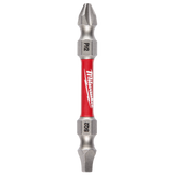 Impact Driver Bit - SHOCKWAVE PH2/SQ2 Double Ended 60mm
