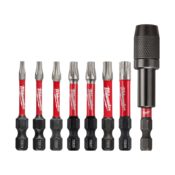 8 Piece SHOCKWAVE Power Bit Security Torx - 50mm (2")