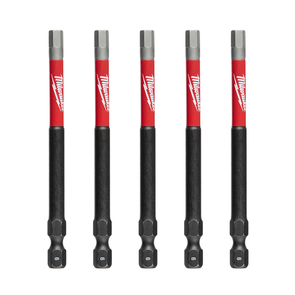 SHOCKWAVE Hex Power Bit, 6 x 89mm (5 Pack)
