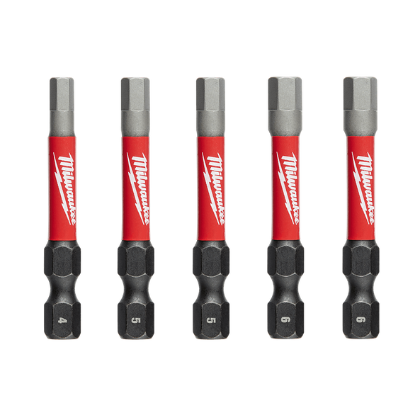 SHOCKWAVE Hex Power Bit Set, 5 Piece