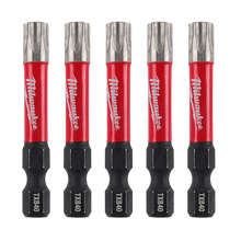 Load image into Gallery viewer, T40 Security Torx Power Bit 50mm (5 Pack)