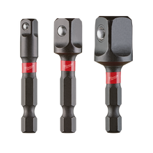 Load image into Gallery viewer, 3 Piece SHOCKWAVE Power Bit Socket Adaptor Set