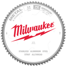 Load image into Gallery viewer, 355mm (14") 72T Metal &amp; Stainless Steel Circular Saw Blade