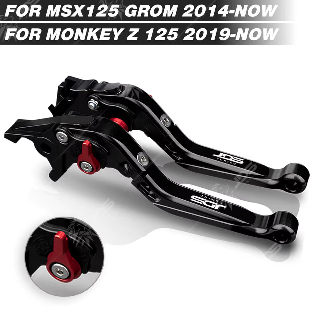 For Honda MSX 125 GROM 125/MONKEY Z 125 Clutch Lever Brake Lever Set Foldable Adjustable Handle Levers Motor Accessories Parts / Bl-Rb