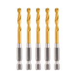 Drill Bit - SHOCKWAVE Red Helix Titanium Drill Bit 4.2 x 74mm (5 Pack)