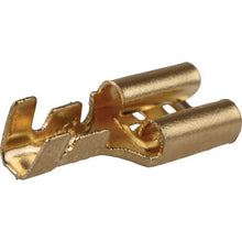 Load image into Gallery viewer, OEX ACX3098 6.3mm female blade crimp terminals brass finish 100 piece pack