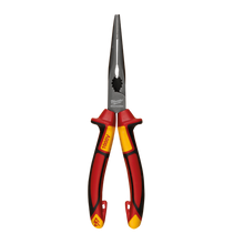 Load image into Gallery viewer, Milwaukee VDE Insulated Long Nose Pliers, 205mm