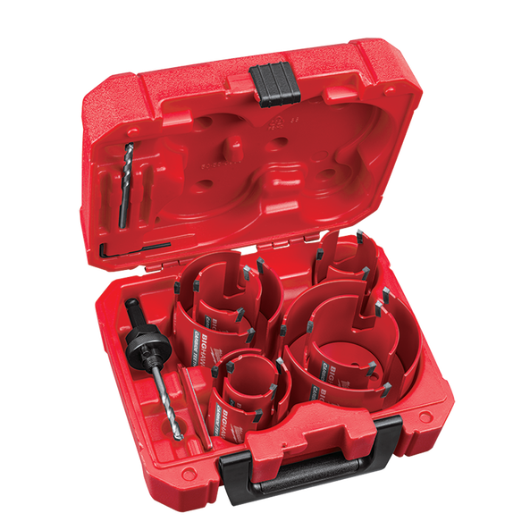10 Piece BIG HAWG General Purpose Carbide Teeth Hole Saw Set