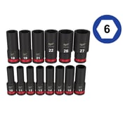 1/2" Dr Deep Impact Socket Set 14pc Metric (6p) Case
