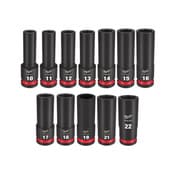 1/2" Dr Deep Impact Socket Set 12pc Metric (6p) Case