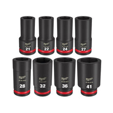 Load image into Gallery viewer, 8 Piece 3/4" Drive Metric Deep Impact Socket Set