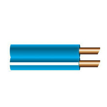 Load image into Gallery viewer, Automotive Cable 4mm Twin Core – Blue with White Trace, Figure 8 – 100m Roll (NZ Ref.153)