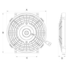 Load image into Gallery viewer, [Was W0F] OEX Universal Cooling Fan 9IN 12V Pusher 398 CFM - Reversible