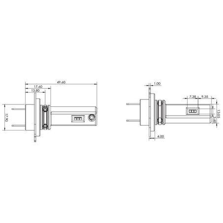 Narva H7 LED GEN II Headlight Bulb Surefit Projector Style