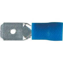 Load image into Gallery viewer, 6.3mm Male Blade Crimp Terminal Blue Vinyl - 100 Piece Pack