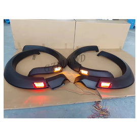 4x4 Parts Slim Black  W/ LED Lights Fender Flares for RANGER T9 2022- Accessories raptor Style Flares