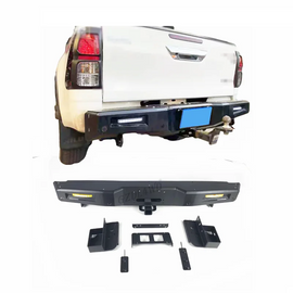 4x4 Rear Bumper Bullbar for Hilux Vigo Revo Pickup Truck Off Road Accessories Winch Bumper