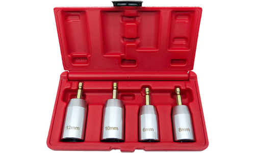 1/4" Hex Stud Puller Socket Set, 4 Piece