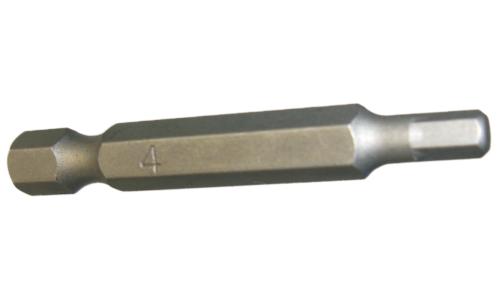 4 x 50mm 1/4" Hex In-Hex Power Bit