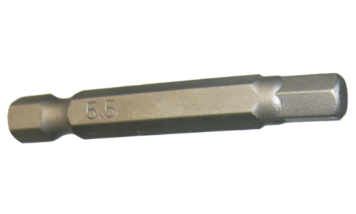 1/4" Hex In-Hex Power Bit 5.5 x 50mm