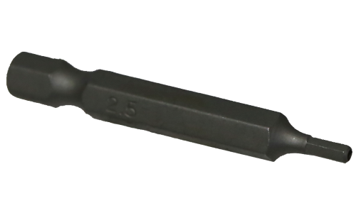 2.5 x 50mm Tamper In-Hex Power Bit