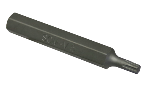 10mm Hex Ribe Insert Bit, 5 x 75mm