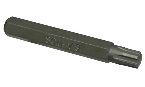 10mm Hex Ribe Insert Bit, 9 x 75mm