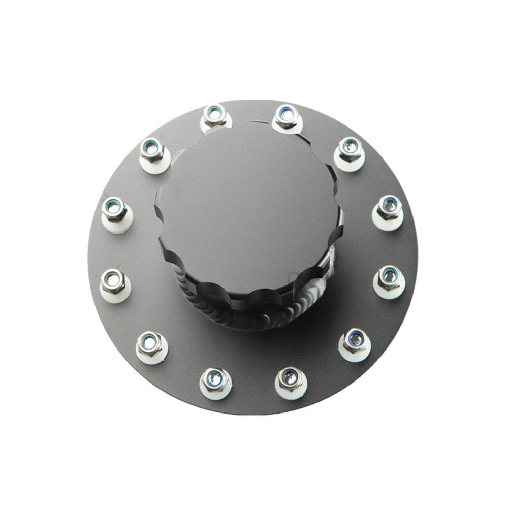 BILLET ALLOY FUEL CELL SCREW ON CAP BLACK GASKETS BOLTS