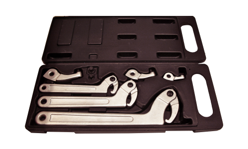 6 Piece Adjustable Hook & Pin Wrench Set