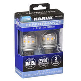 Narva 12/24V Gen III LED BA15S P21W Globes (2)