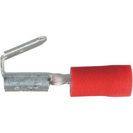 6.3 x 0.8mm Red Vinyl Crimp Terminal 2-Way Male/Female Removal Pack of 100