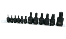 Load image into Gallery viewer, 12 Piece 1/4", 3/8" &amp; 1/2" Drive Torx Bit Socket Set