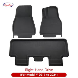 For Tesla Model Y 3 Highland Floor Mat Trunk Luggage Mat LHD RHD 2017 to 2024 2025 Left Right Rudder Four Seasons Floor Liner / Rhd My 2017-2024...