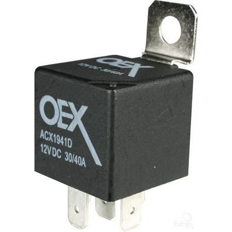 OEX Mini Relay 12V Change Over 30/40A - Diode Protected, Sealed