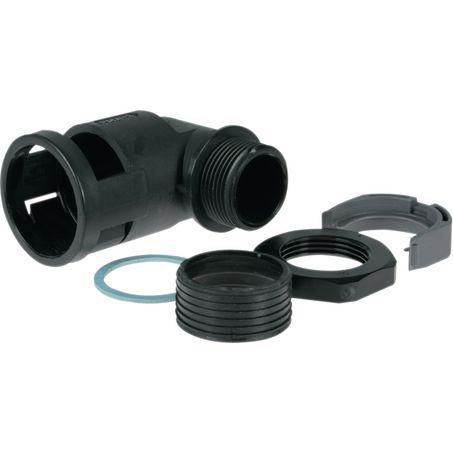25mm Convoluted Tubing Fitting 90 Degree