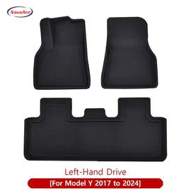 For Tesla Model Y 3 Highland Floor Mat Trunk Luggage Mat LHD RHD 2017 to 2024 2025 Left Right Rudder Four Seasons Floor Liner / Lhd My 2017-2024...