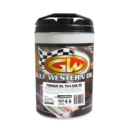 20L Gulf Western Torque Oil SAE 50 Replacement