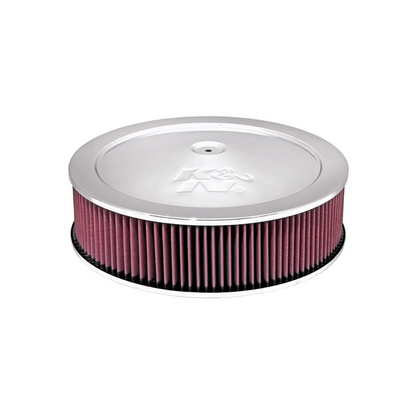 K&N CHROME CUSTOM AIR CLEANER ASSEMBLY 14 X 4" (KN60-1290)