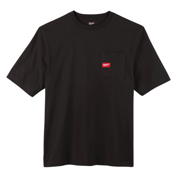 Heavy Duty Short Sleeve Pocket Tee Black - Extra Extra Large