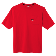 Load image into Gallery viewer, Heavy Duty Short Sleeve Pocket Tee Red - Medium