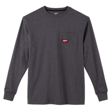 Load image into Gallery viewer, Heavy Duty Pocket Tee Long Sleeve Shirt - Grey - XXL