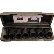 1/2" Dr FWD Axle Nut Deep Socket Set 7pc (12p)