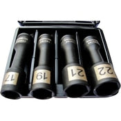 1/2" Dr Wheel Nut Impact Socket Set 4pc